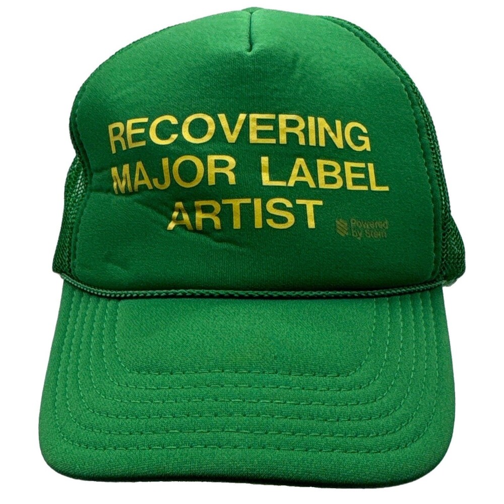 "Recovering Major Label Artist" OTTO Green Mesh Back Adjustable Trucker Hat OSFM